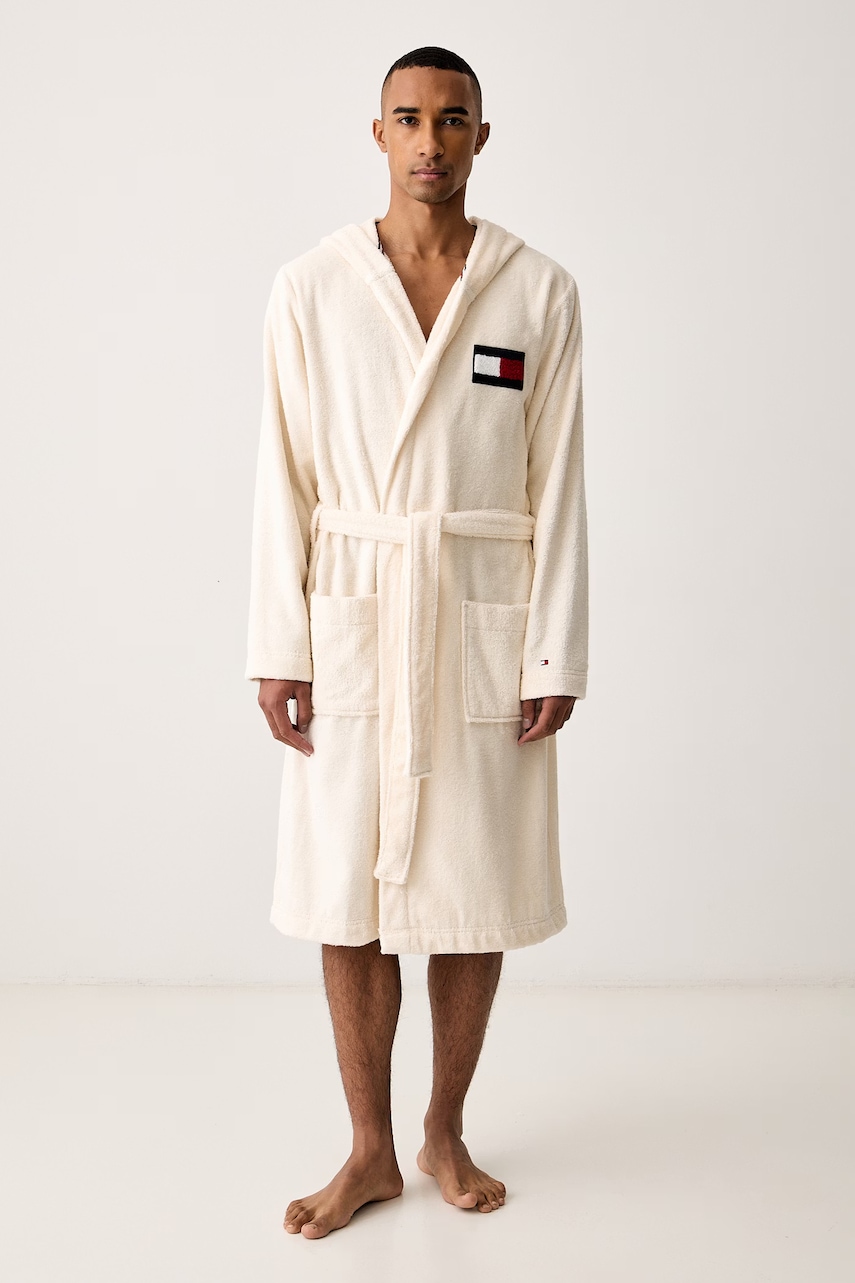 Tommy Hilfiger župan s kapucňou pánsky bavlnený