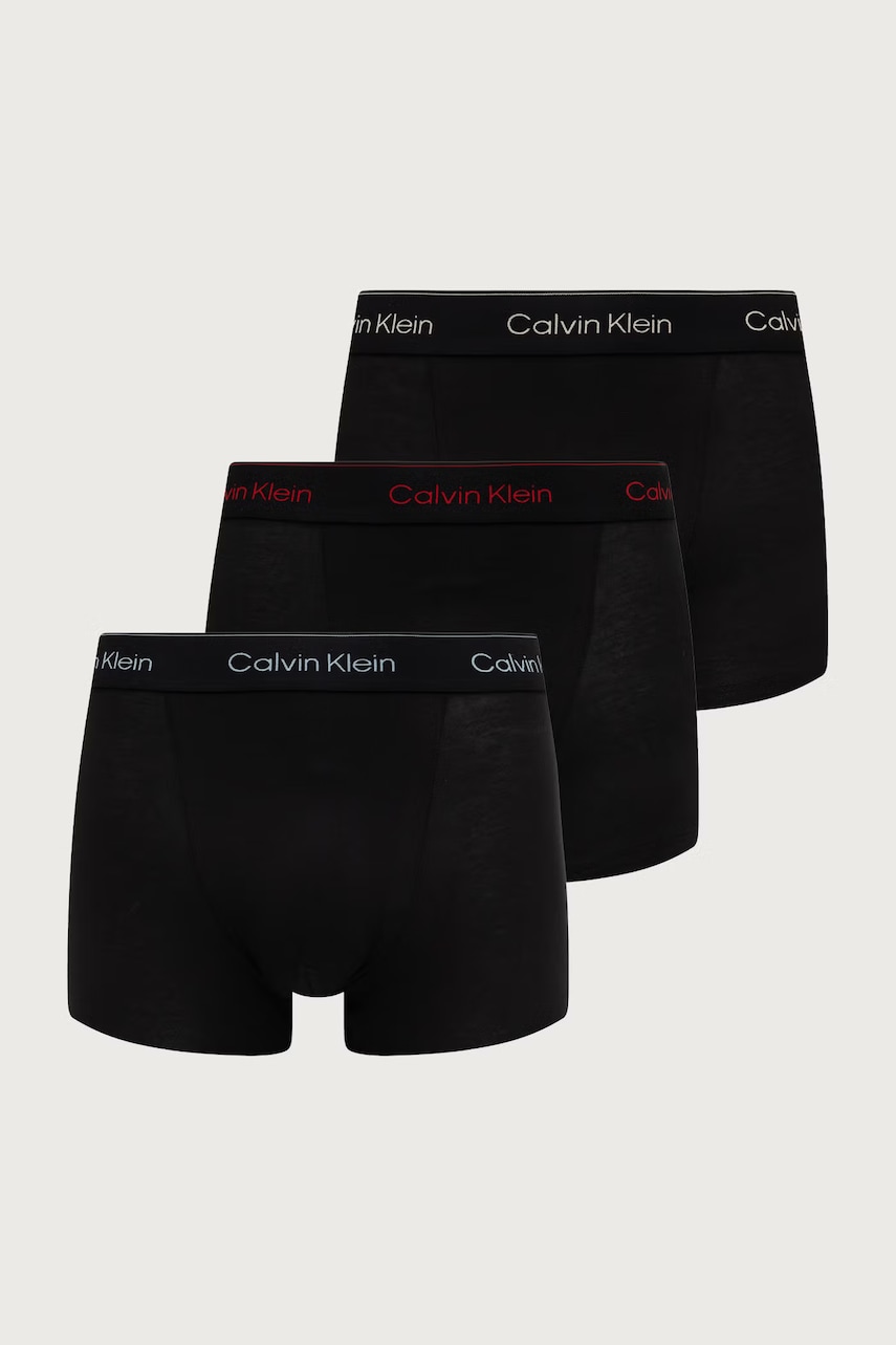 Calvin Klein Underwear  priliehavé boxerky pánske bavlnené s elastanom 3-pak