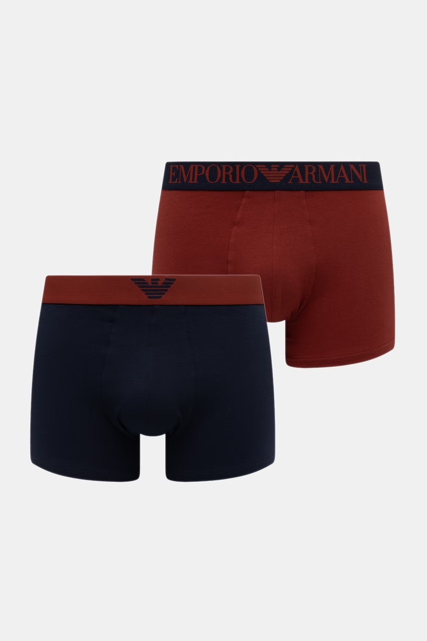 Emporio Armani Underwear bokserki dopasowane męskie bawełniane z elastanem