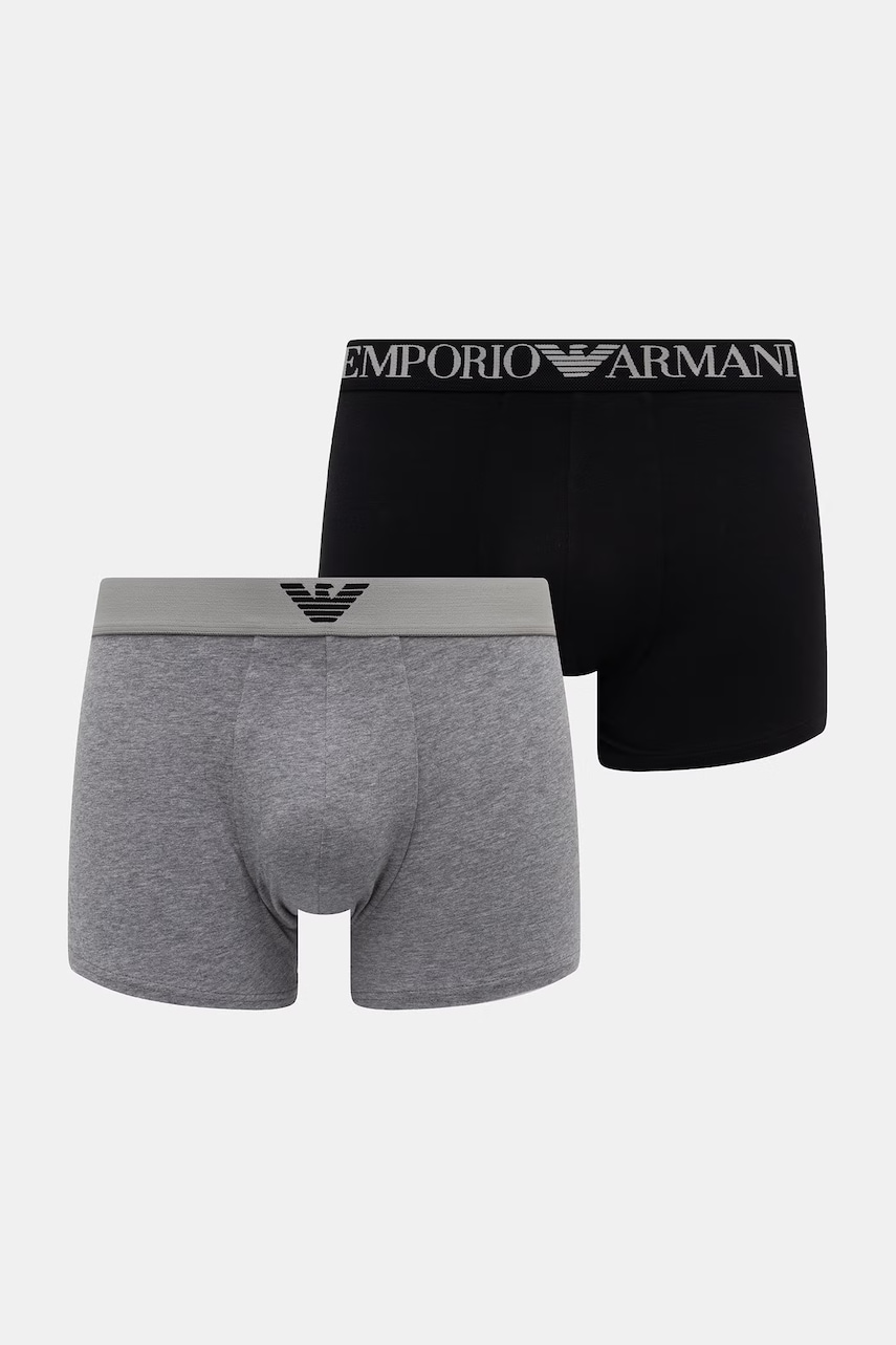 Emporio Armani Underwear bokserki dopasowane męskie bawełniane z elastanem