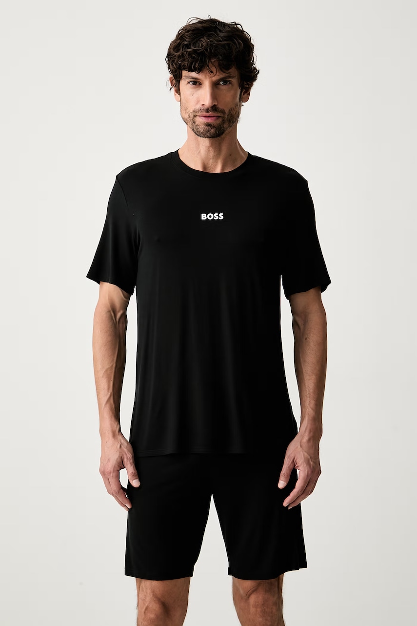 BOSS piżama męska z wiskozy Pique Short