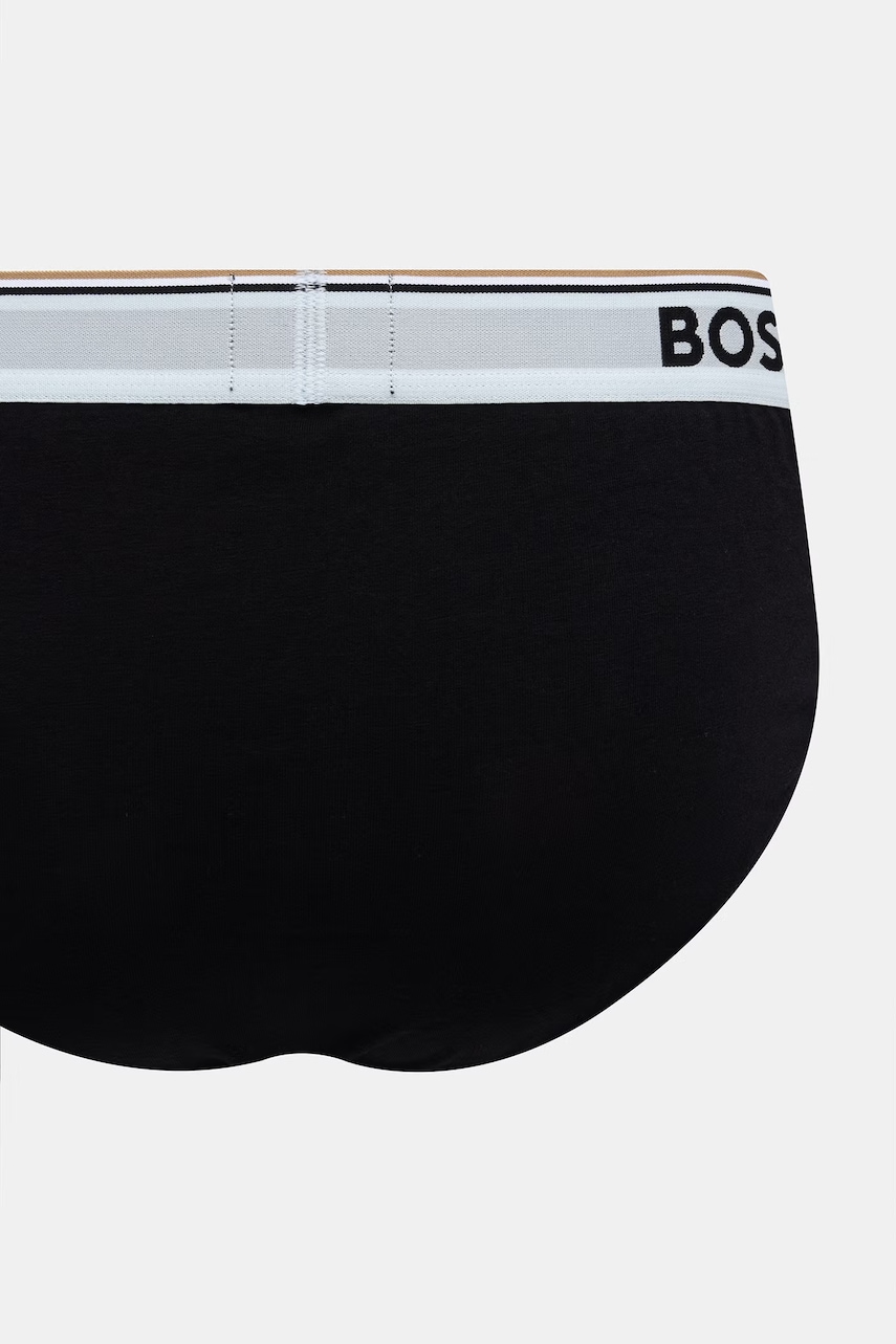 BOSS slipy pánske bavlnené s elastanom Brief 3-pak