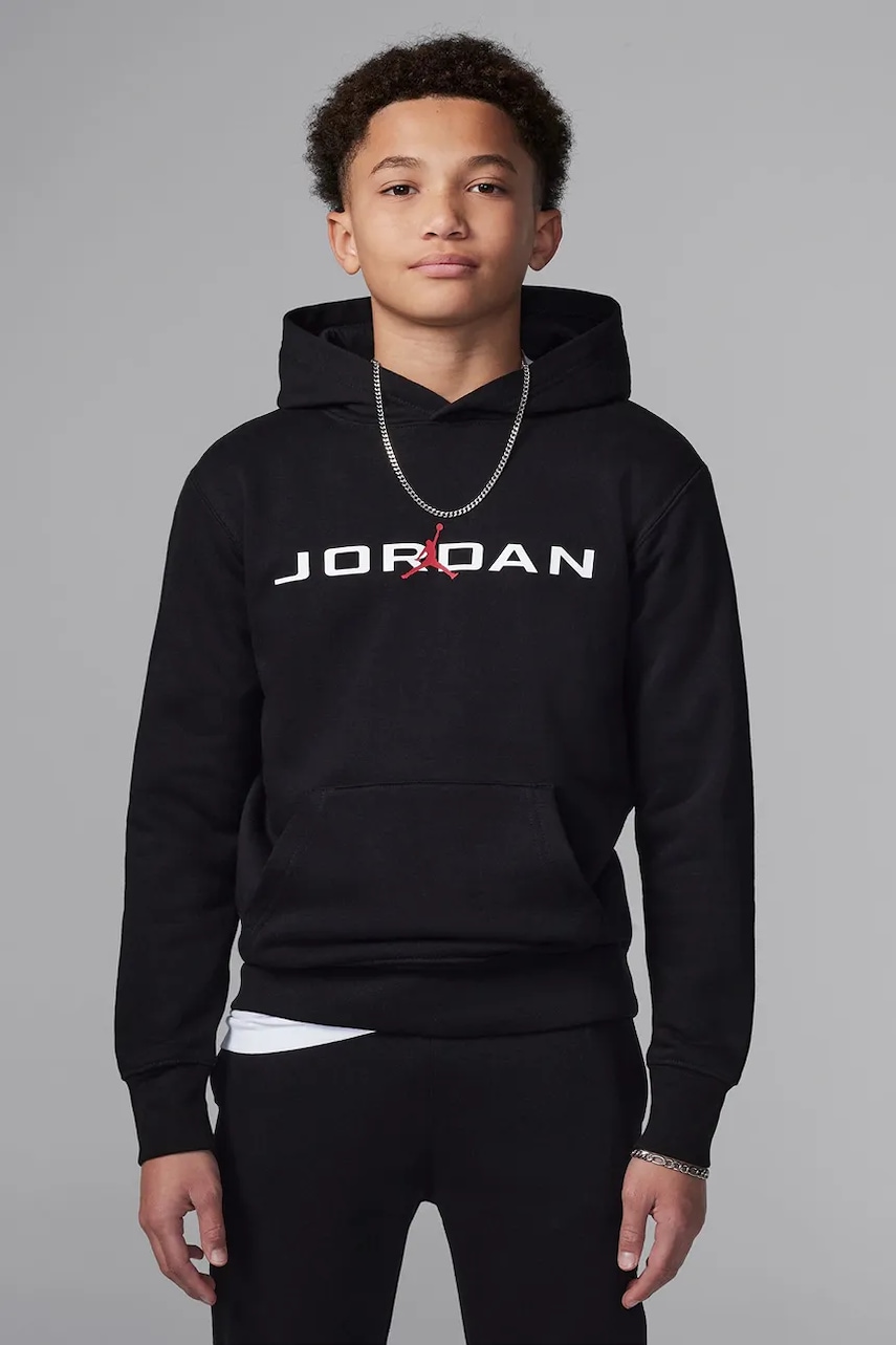 Jordan  mikina s kapucňou detská s bavlnou