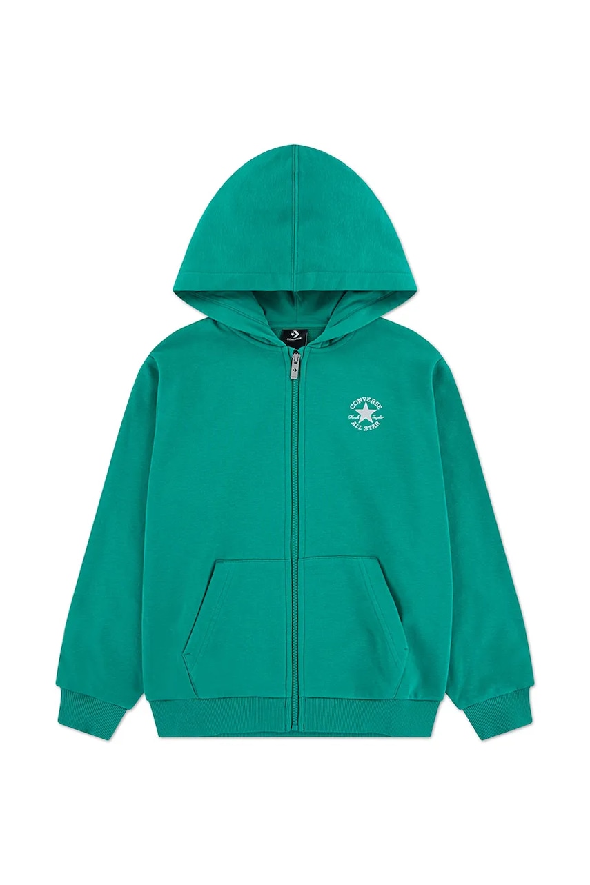 Converse  mikina na zips s kapucňou detská s bavlnou