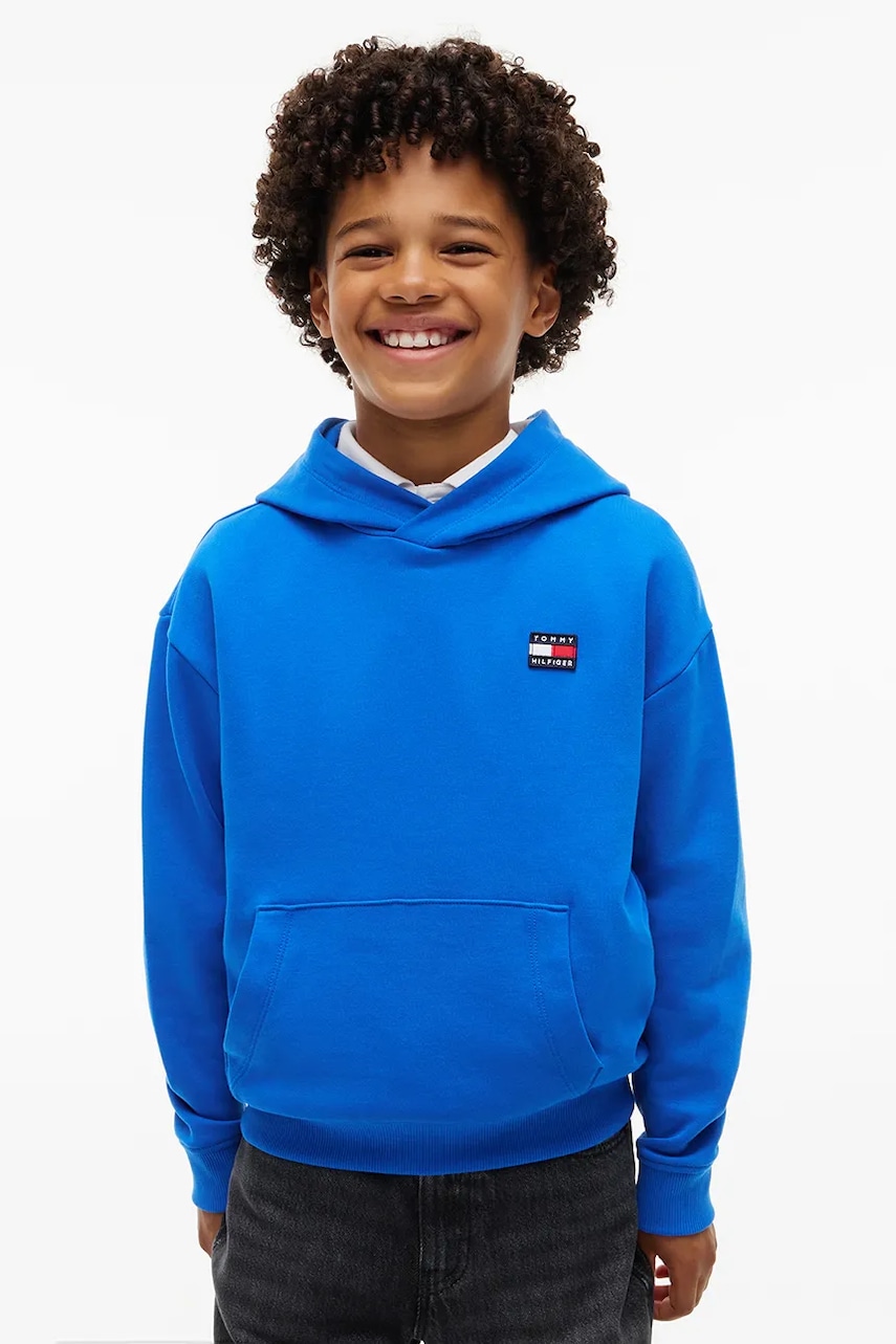 Tommy Hilfiger mikina s kapucňou detská bavlnená