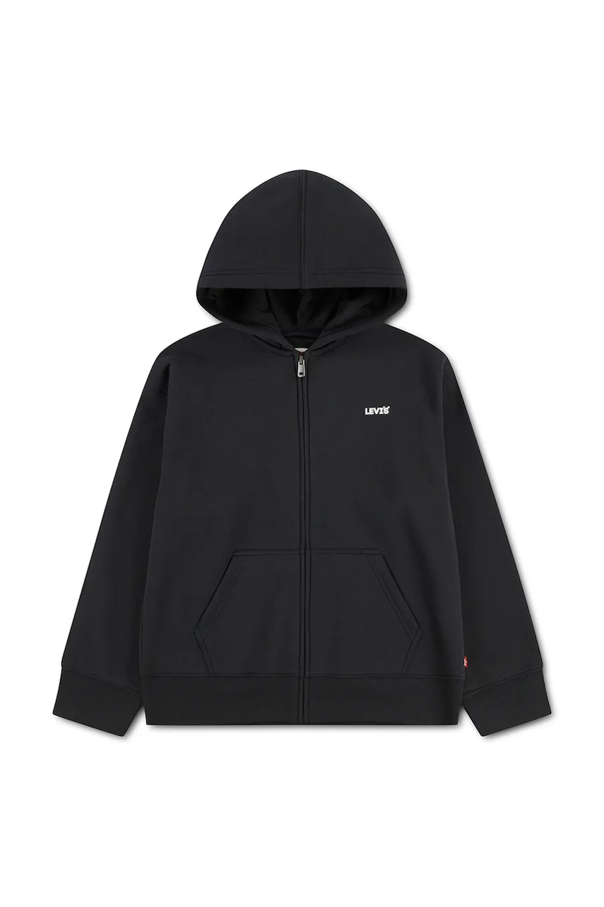 Levi's mikina na zips s kapucňou detská s bavlnou ESSENTIAL HOODIE