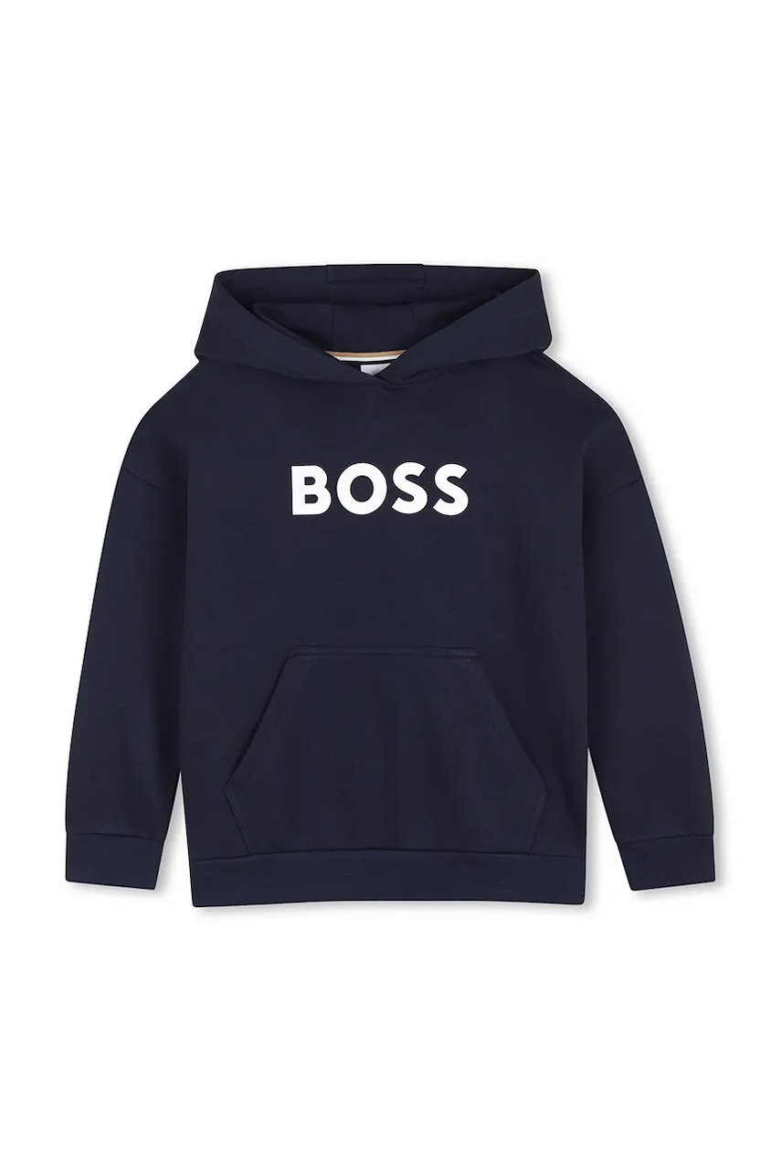 BOSS dukserica sa kapuljačom za djecu s pamukom