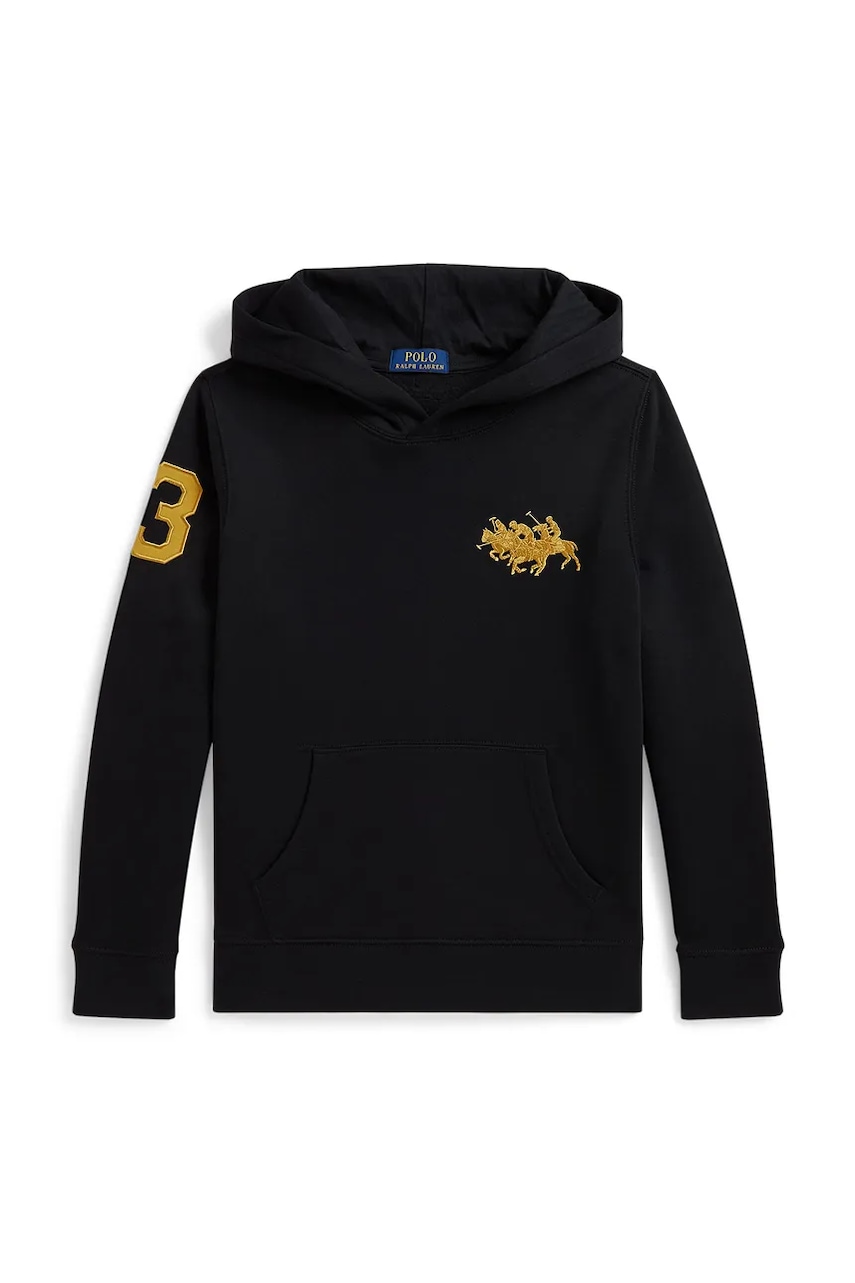 Polo Ralph Lauren hanorac cu glugă pentru copii cu bumbac