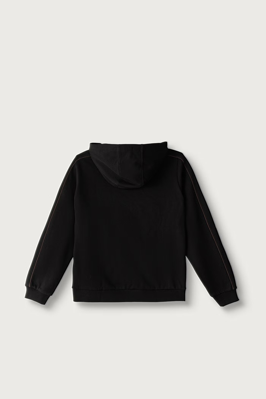 EA7 Emporio Armani  суичър с качулка за деца с памук