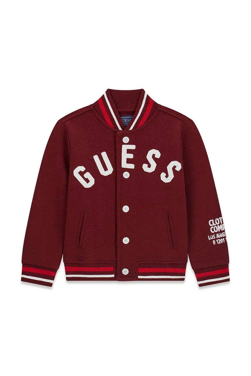 Guess hanorac cu fermoar pentru copii cu bumbac