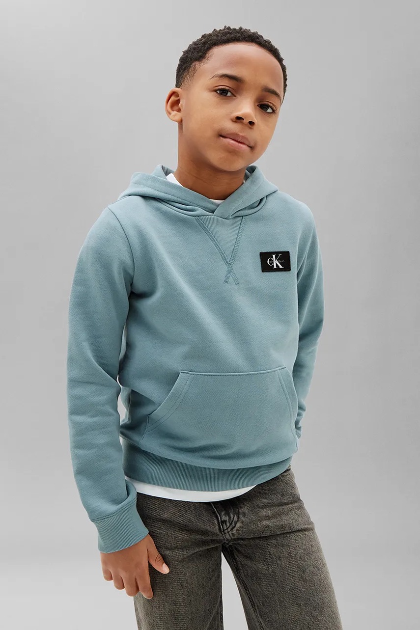 Calvin Klein Jeans hanorac cu glugă pentru copii din bumbac