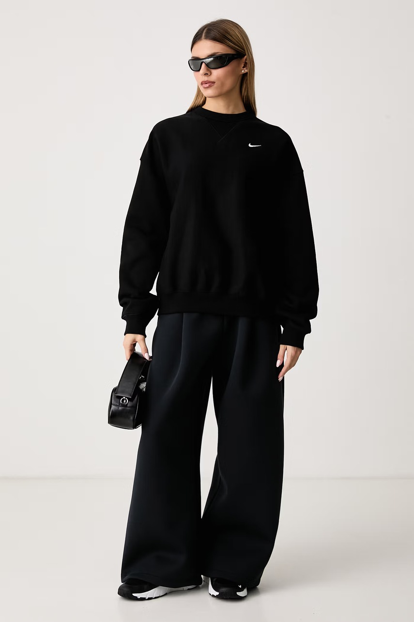 Nike Sportswear μπλούζα oversize γυναικεία με βαμβάκι Studio Fleece