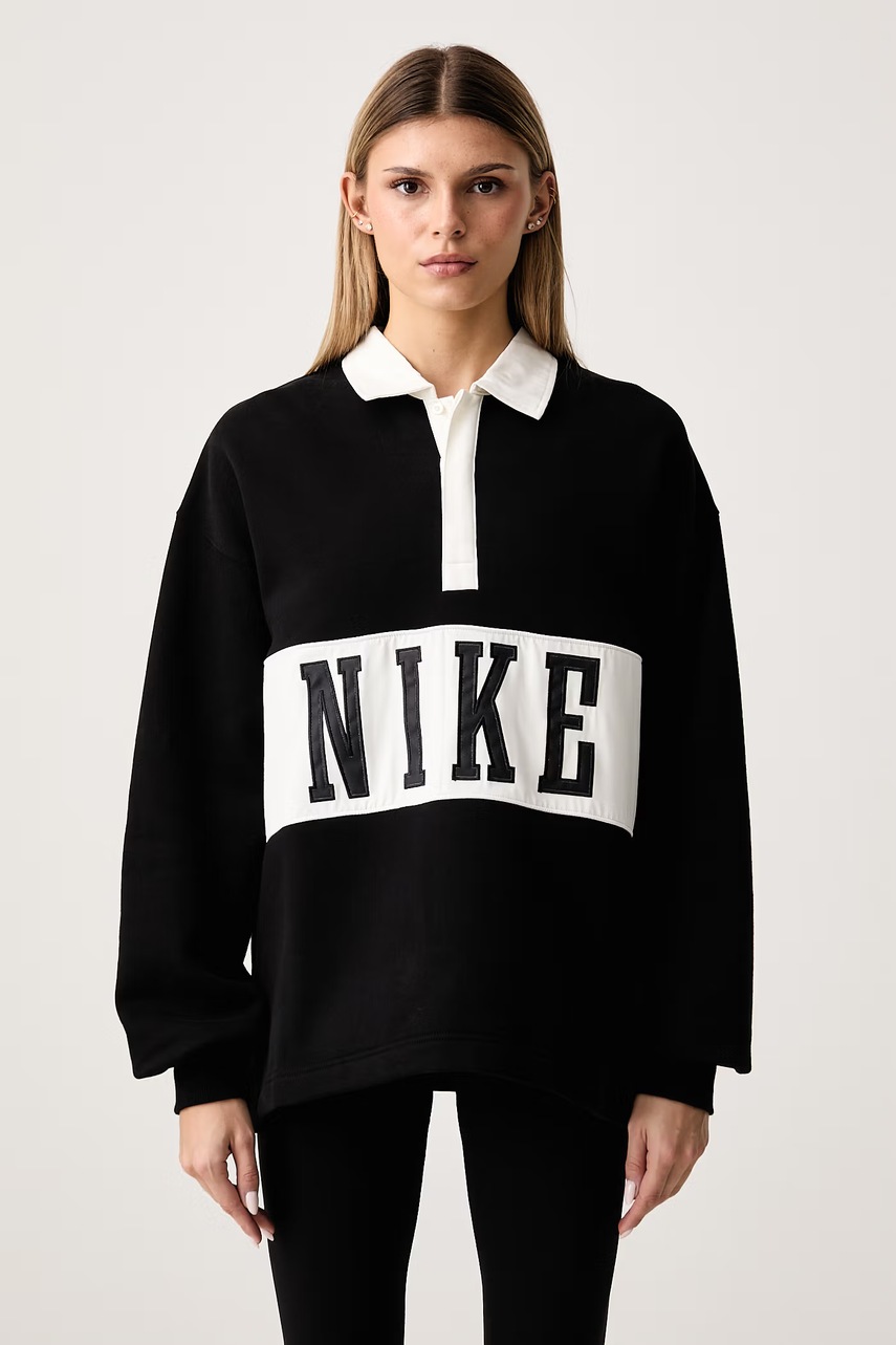 Nike Sportswear μακρυμάνικο γυναικείο με βαμβάκι Studio Fleece