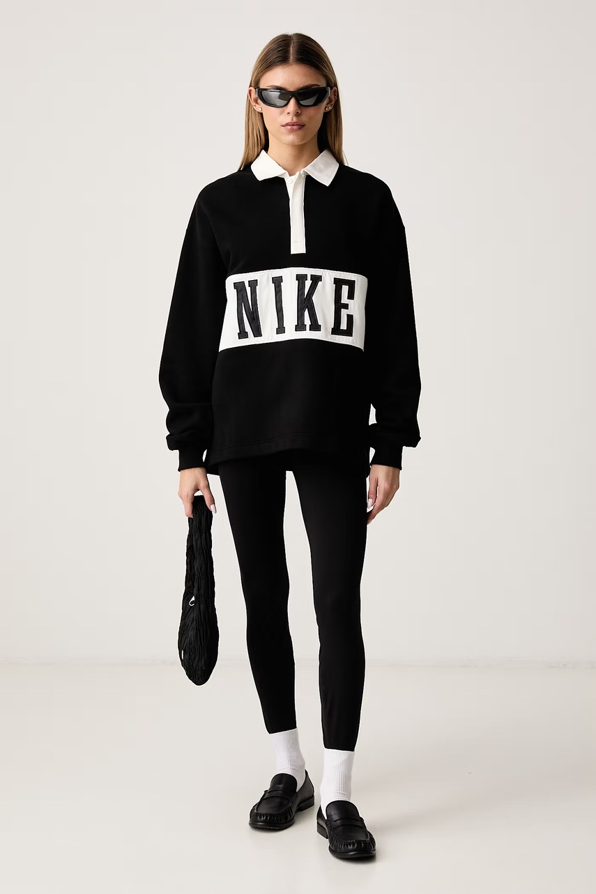 Nike Sportswear μακρυμάνικο γυναικείο με βαμβάκι Studio Fleece
