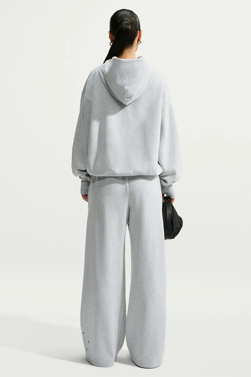 Nike Sportswear  суичър с качулка дамски с памук Studio Fleece