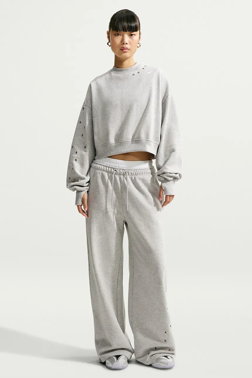 Nike Sportswear μπλούζα oversize γυναικεία με βαμβάκι Studio Fleece