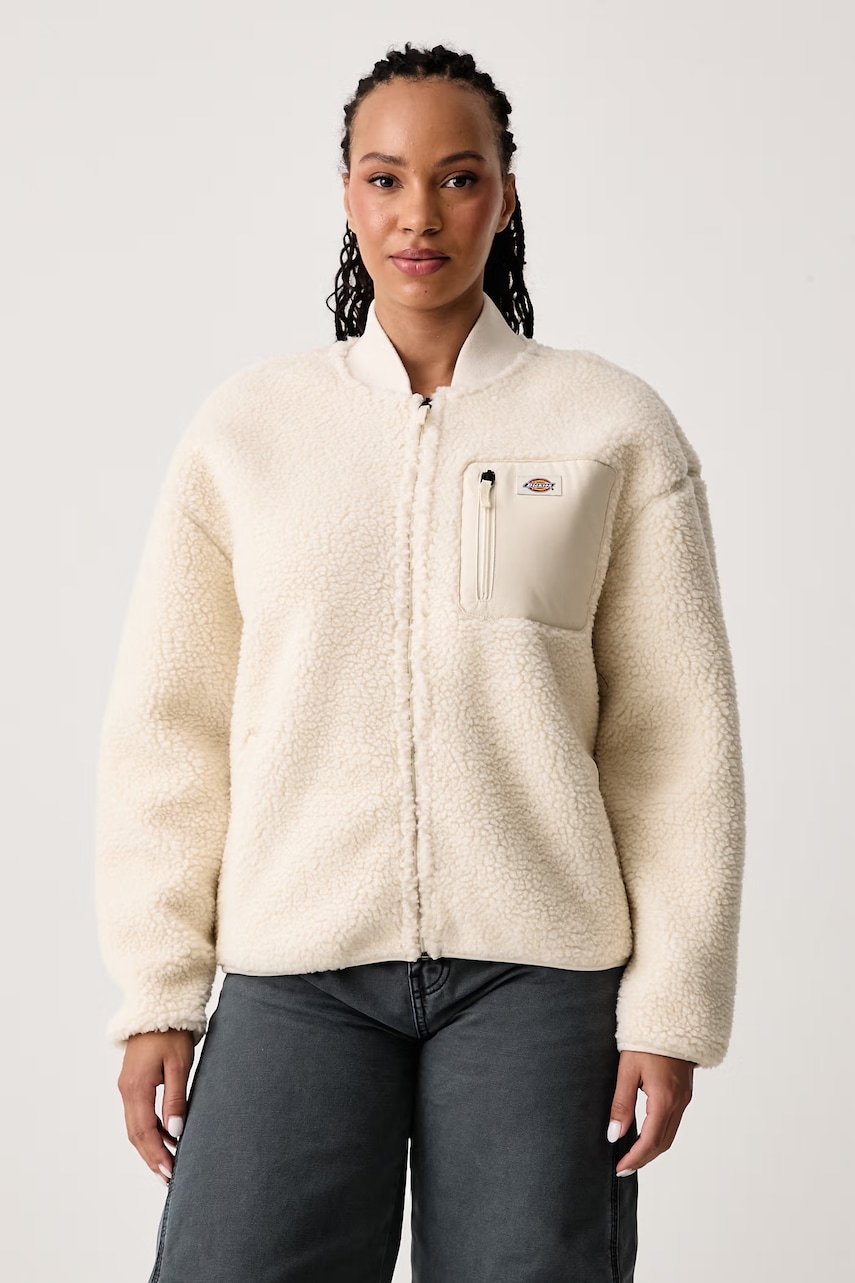 Dickies  hanorac cu fermoar pentru femei din polar