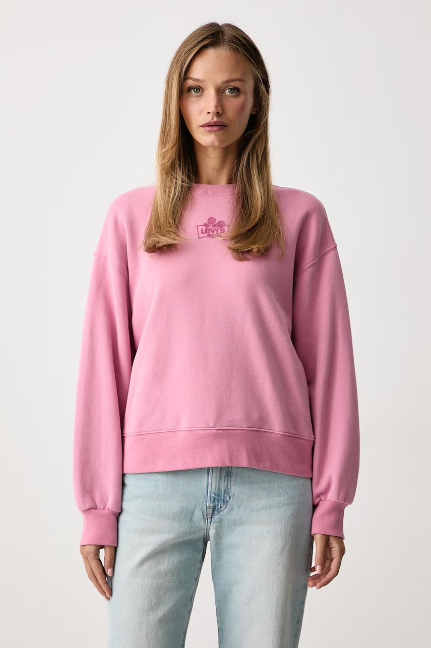 Levi's dukserica za žene s pamukom GR EVERYDAY CREW 2.0