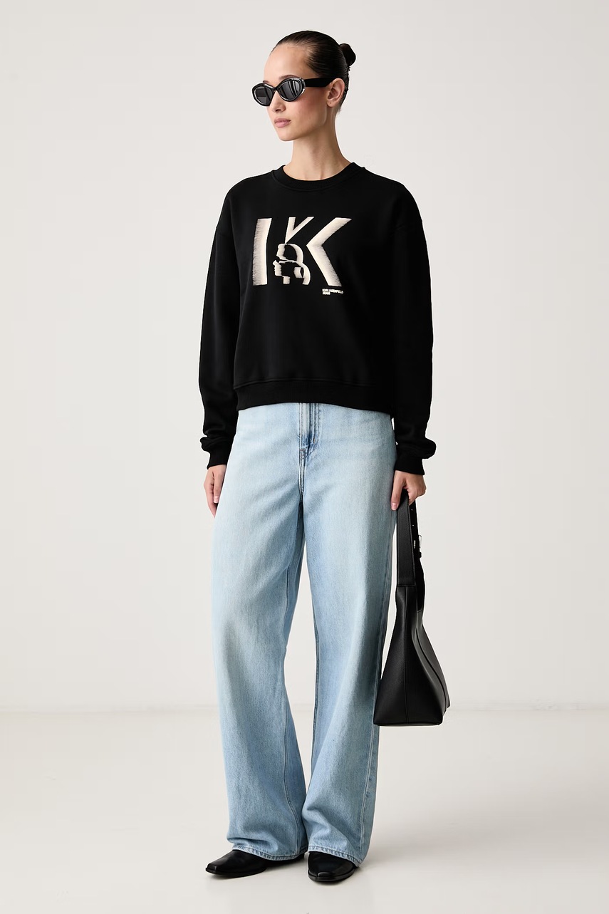 Karl Lagerfeld Jeans  суичър дамски от памук