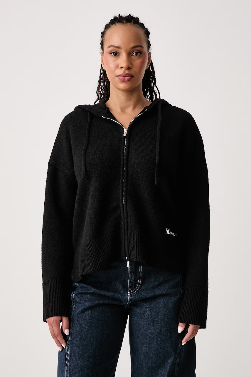 Karl Lagerfeld Jeans  cardigan pentru femei cu amestec de lână