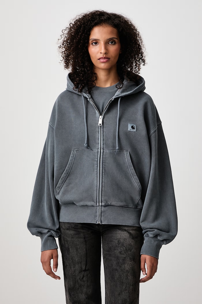 Carhartt WIP Hooded Nelson Jacket bluza rozpinana bawełniana damska