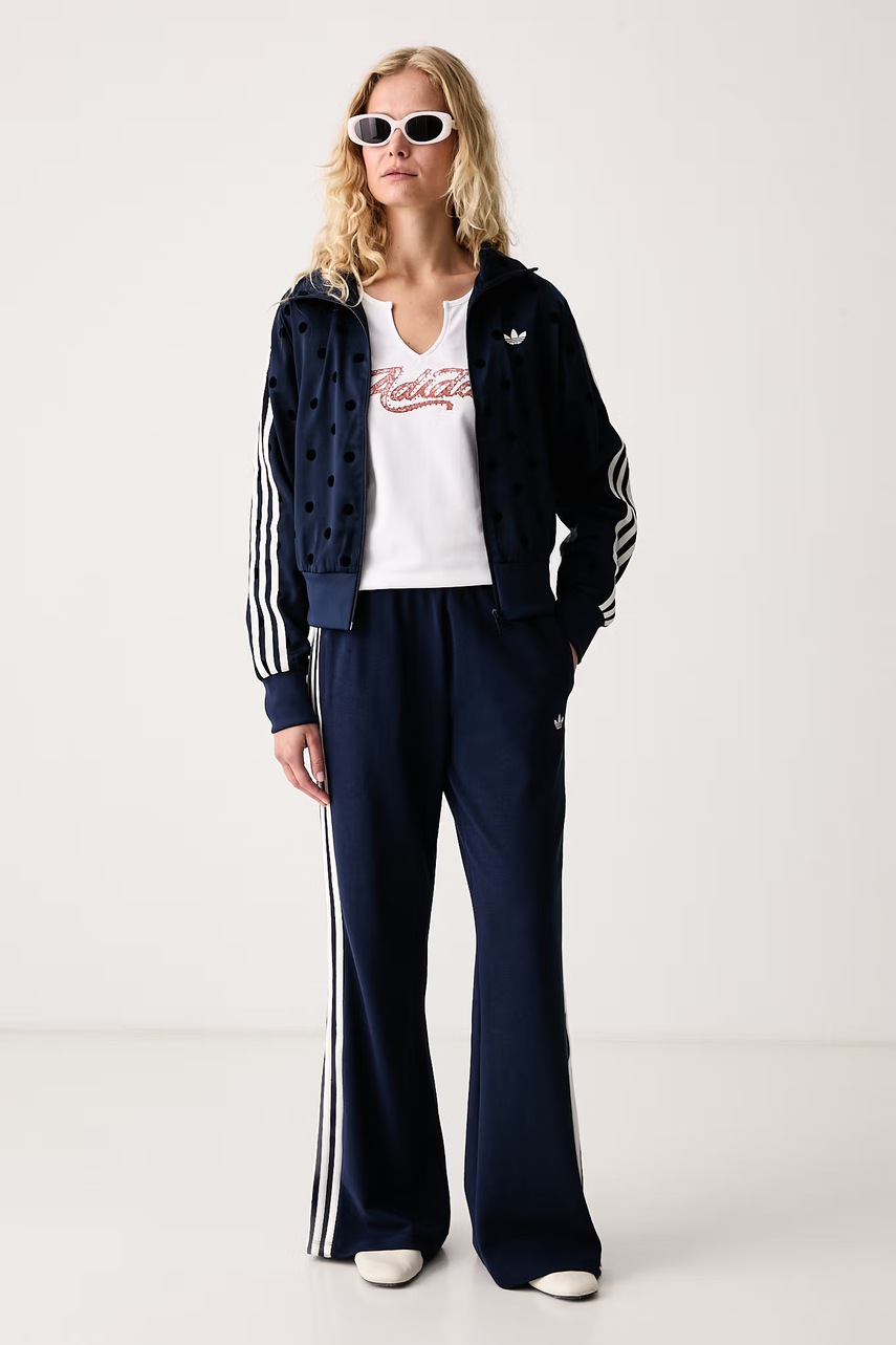 adidas Originals  суичър с цип дамски Satin Polka Dots