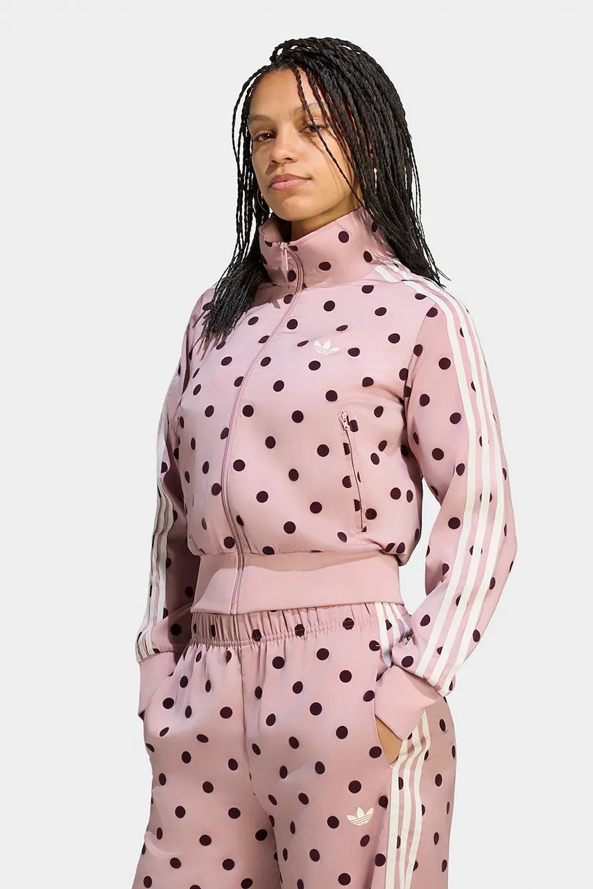 adidas Originals  mikina na zips dámska Satin Polka Dots