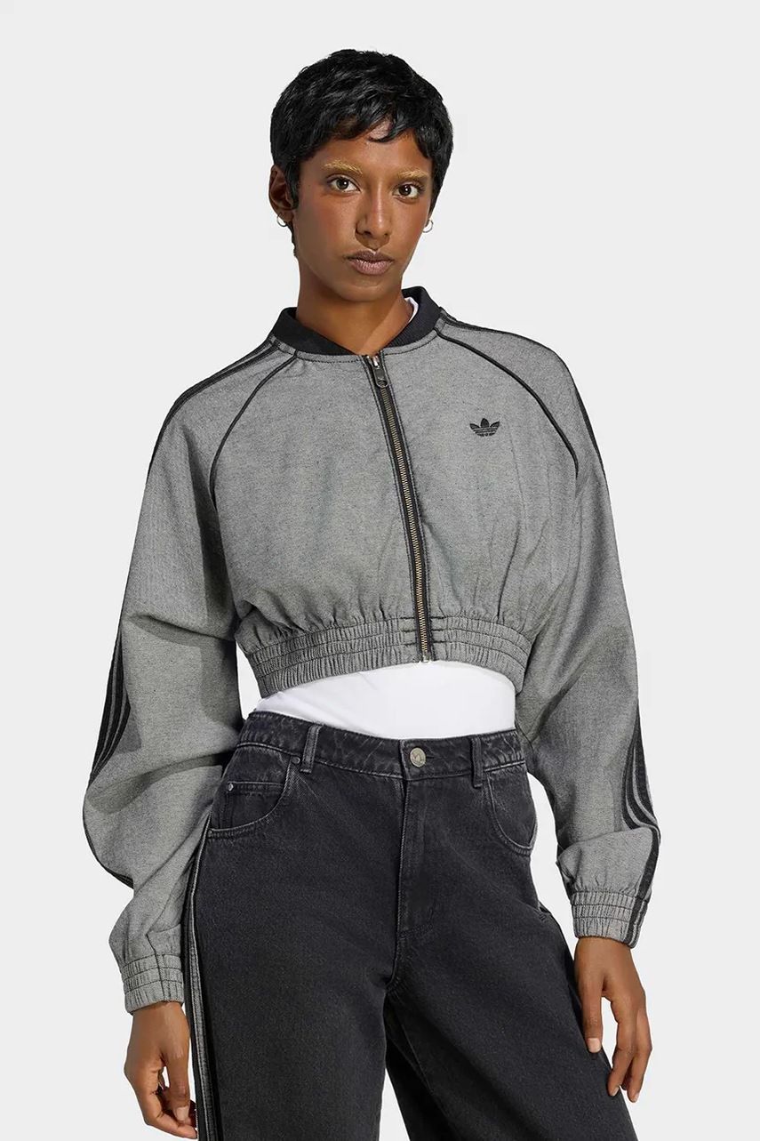 adidas Originals  mikina na zips dámska s bavlnou