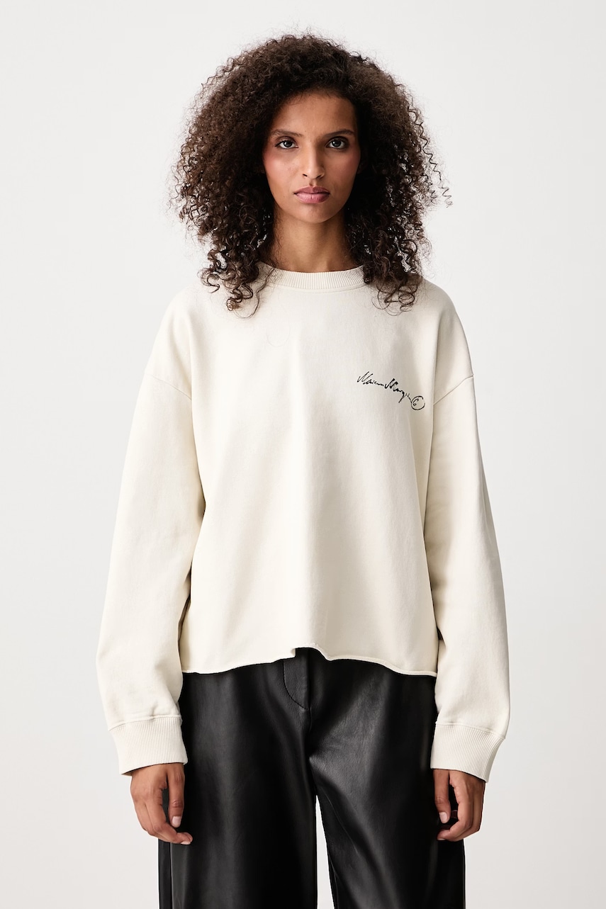 MM6 Maison Margiela  hanorac oversized pentru femei din bumbac