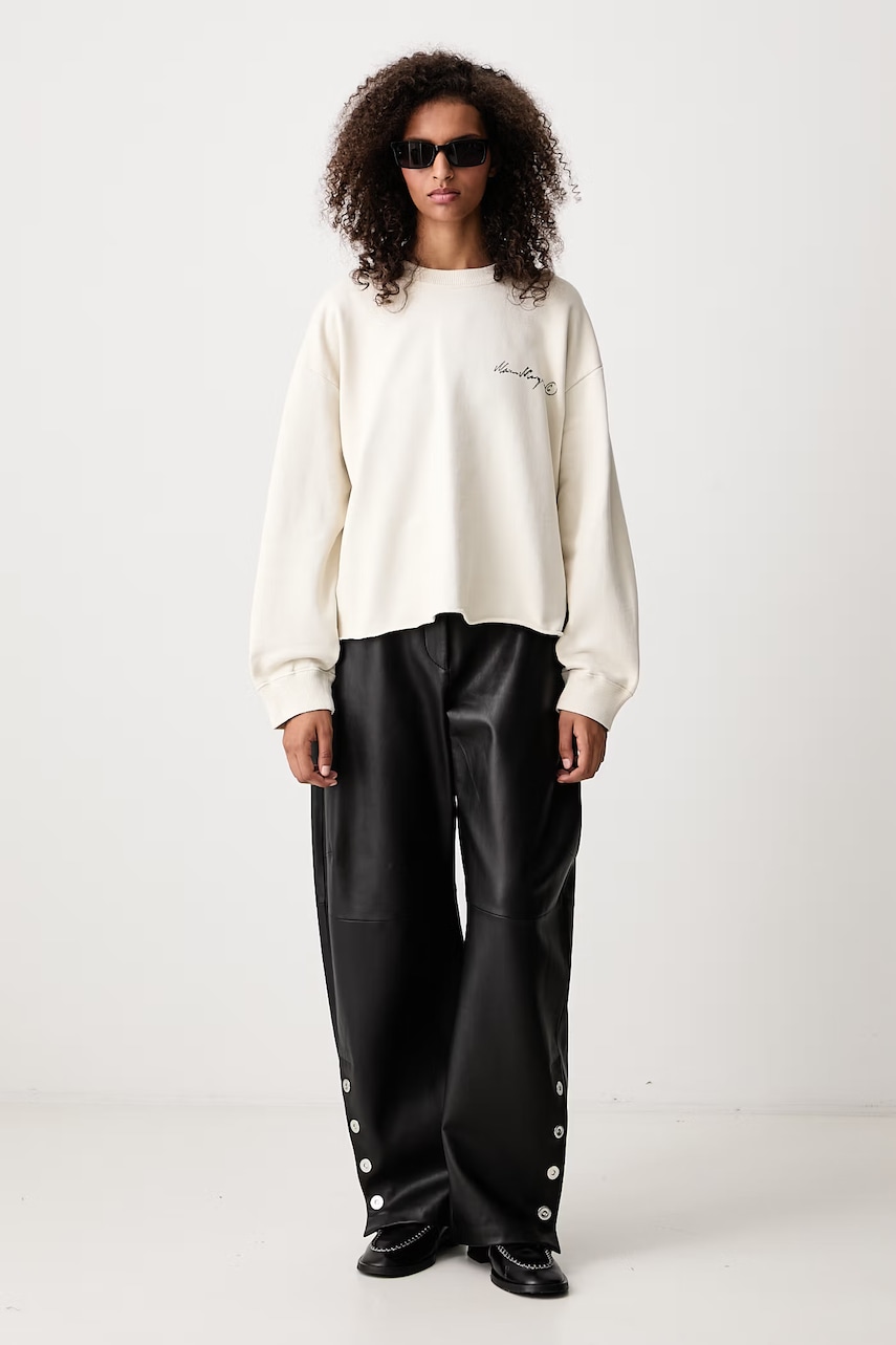 MM6 Maison Margiela MM6 Maison Margiela μπλούζα oversize γυναικεία βαμβακερή - 2