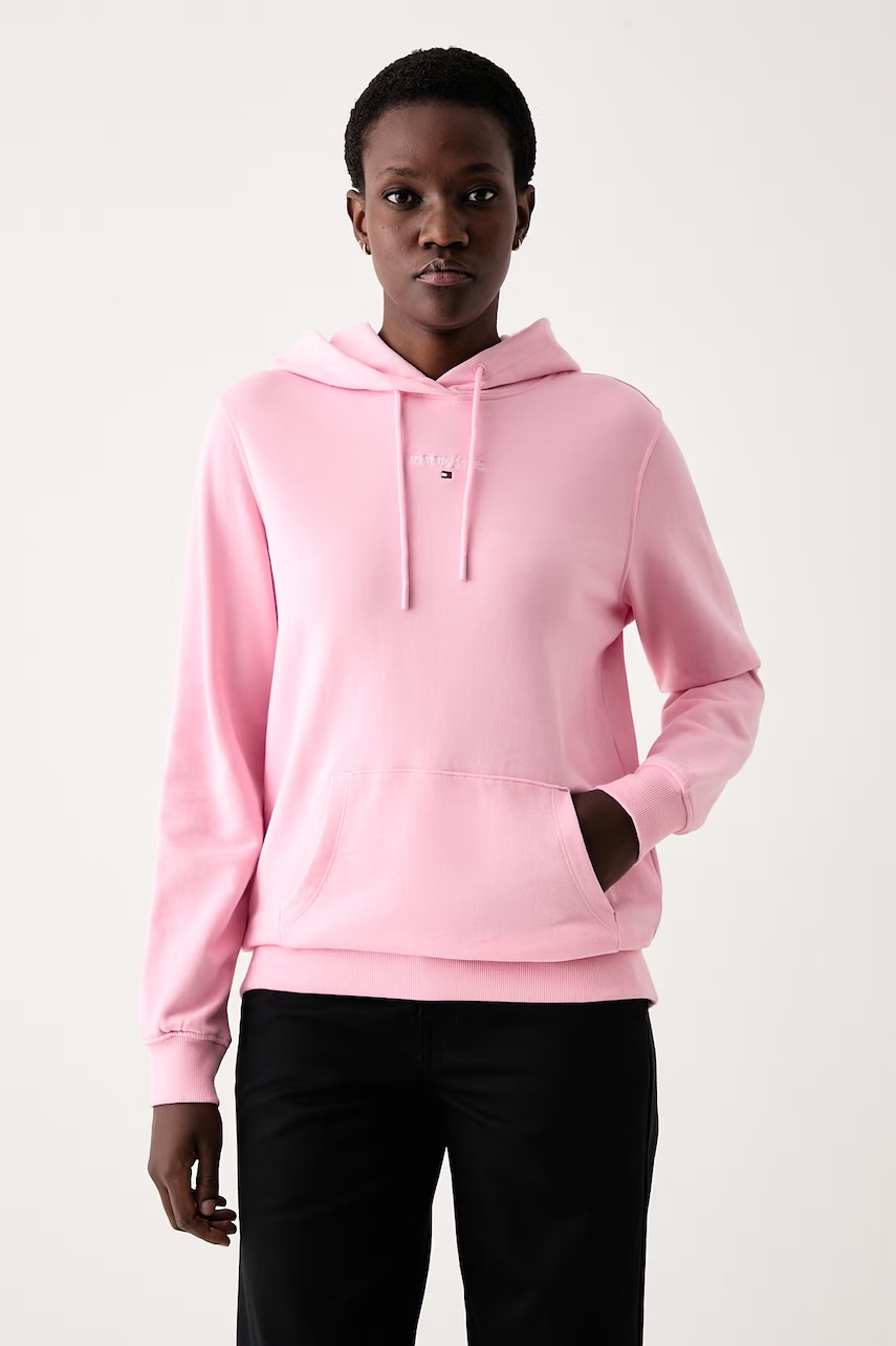 Tommy Jeans  hanorac cu glugă pentru femei din bumbac