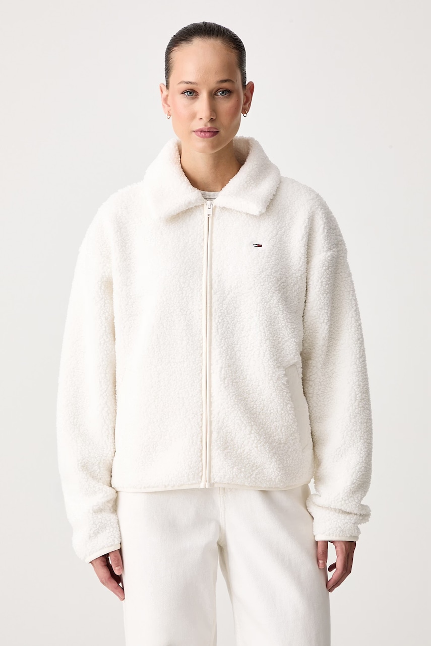 Tommy Jeans dukserica za žene s flisom