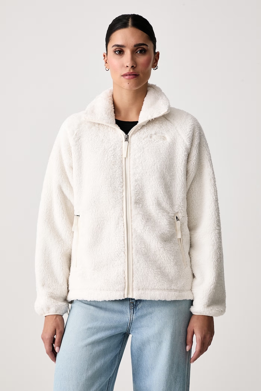The North Face dukserica na zakopčavanje ženska s flisom Osito