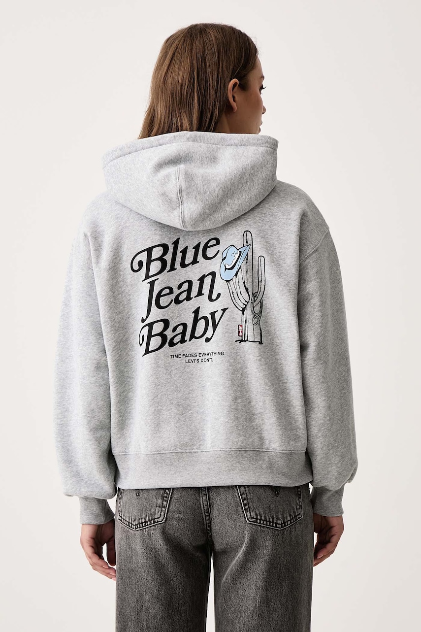 Levi's  mikina s kapucňou dámska s bavlnou GR EVERYDAY HOODIE 2.0