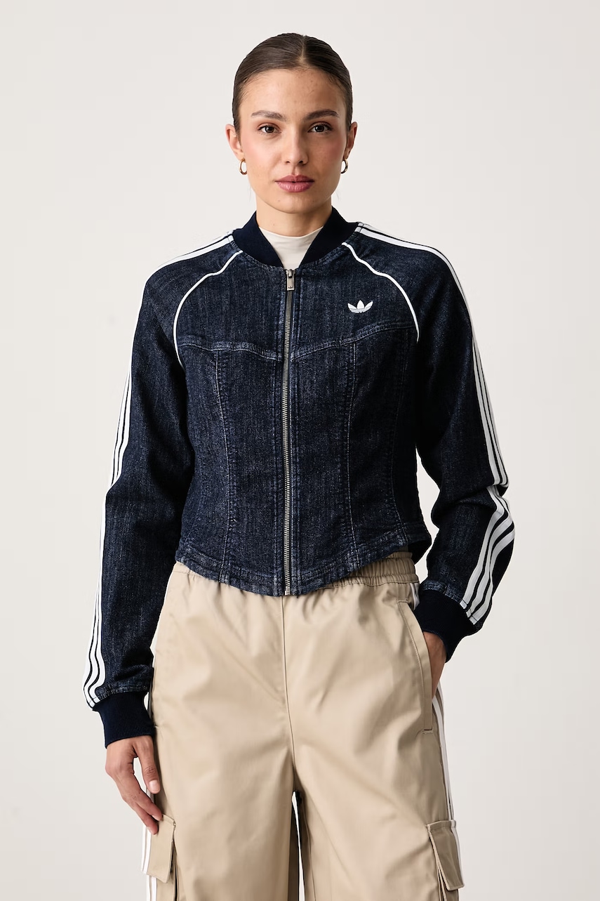 adidas Originals dukserica na zakopčavanje ženska traper Superstar Denim