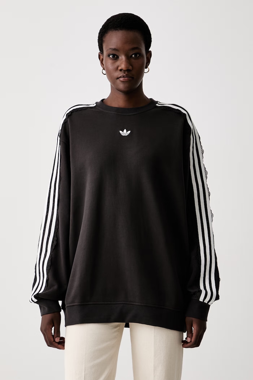 adidas Originals hanorac pentru femei din bumbac Lace Injection