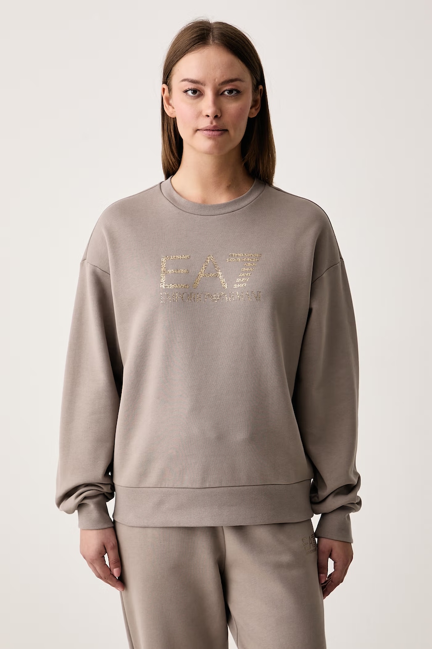 EA7 Emporio Armani  mikina dámska s bavlnou