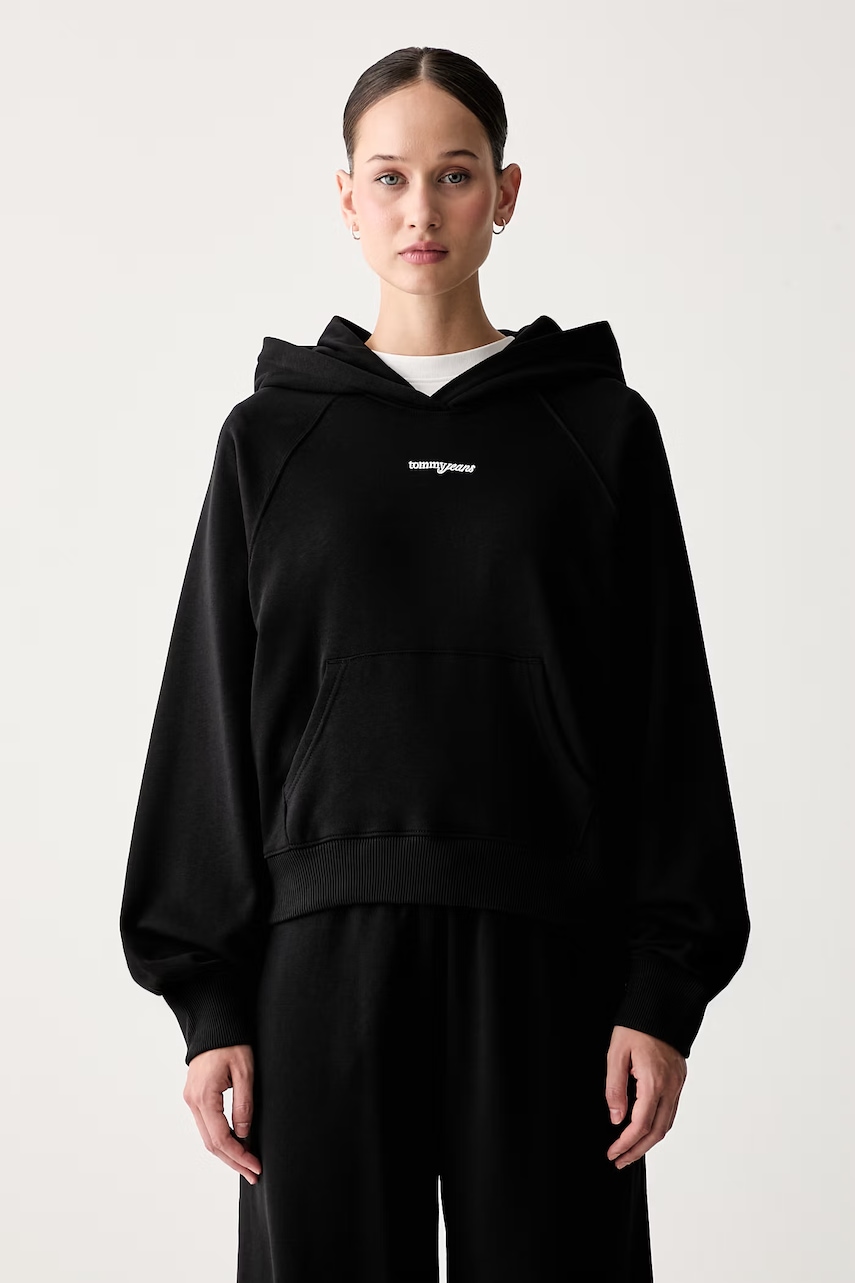 Tommy Jeans bluza z kapturem damska bawełniana
