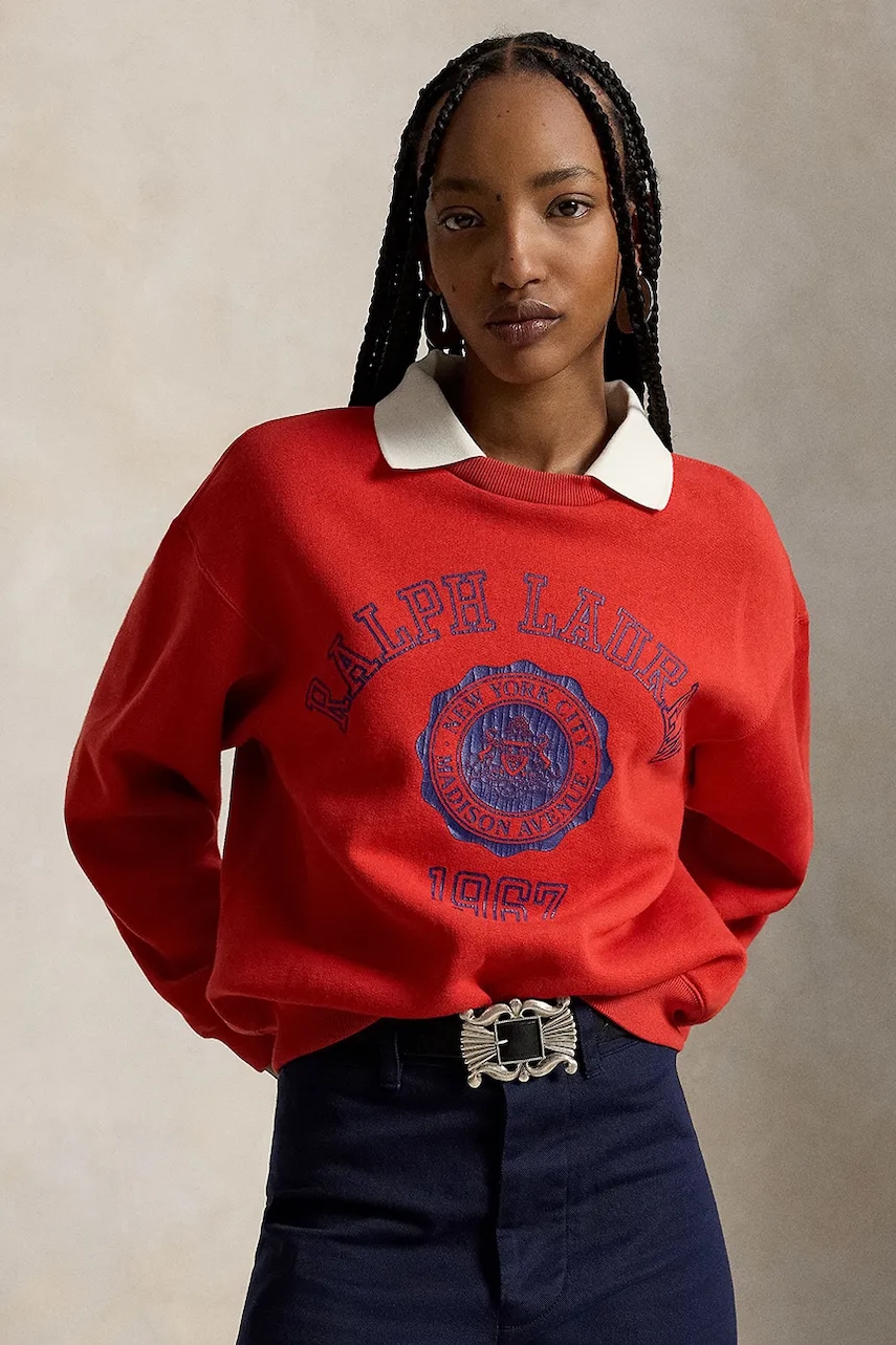 Polo Ralph Lauren hanorac pentru femei cu bumbac