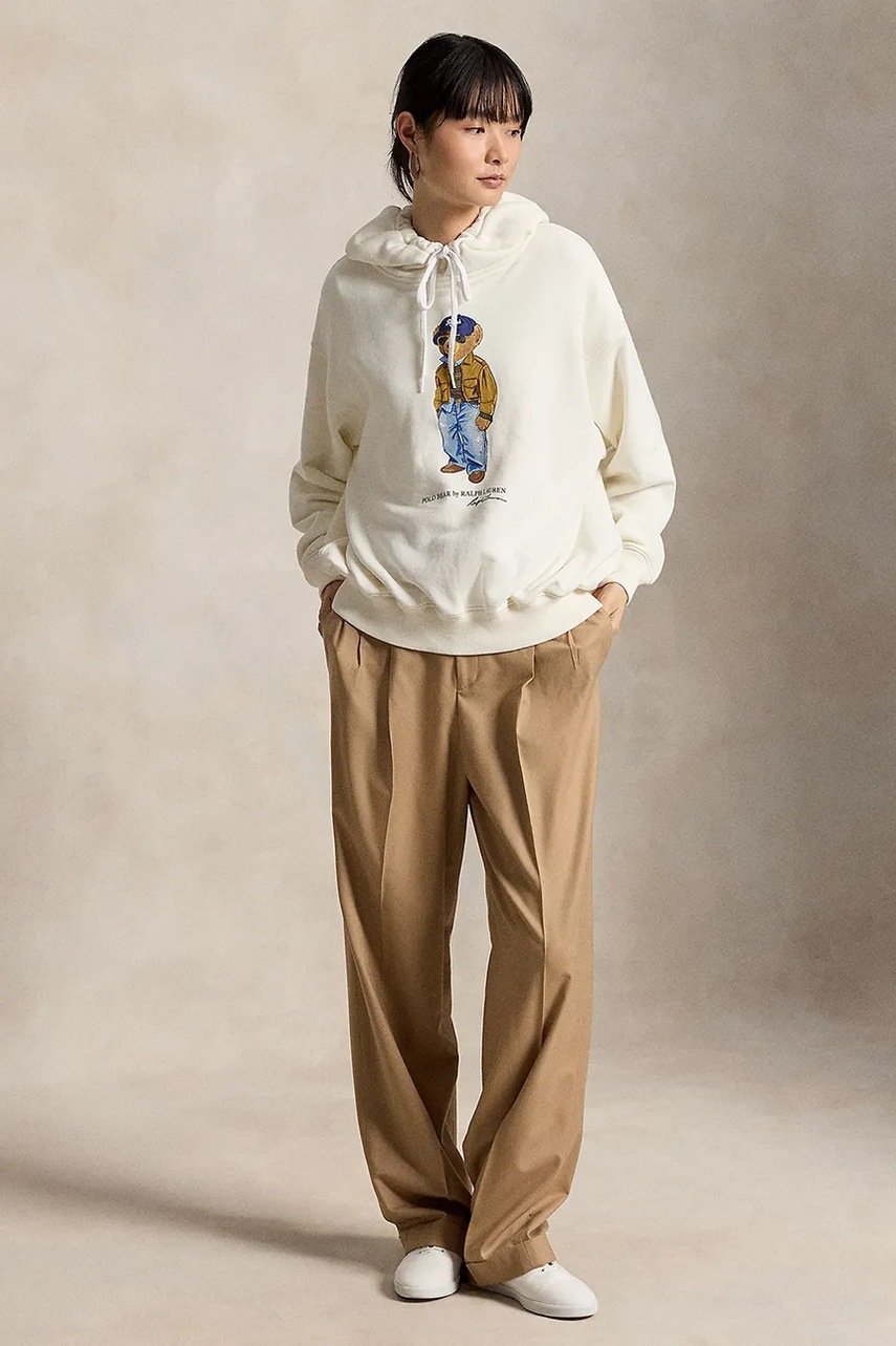 Polo Ralph Lauren Polo Ralph Lauren μπλούζα με κουκούλα γυναικεία με βαμβάκι - 3