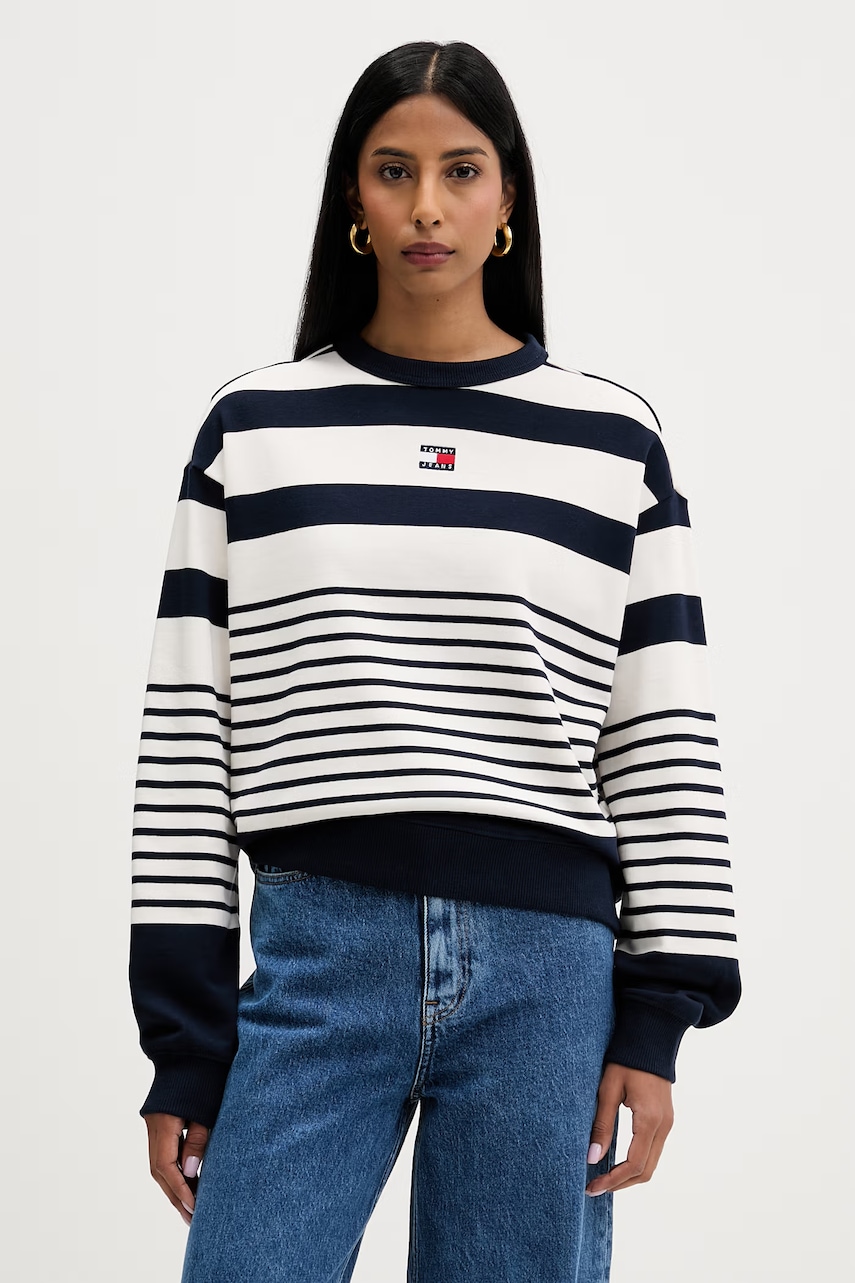 Tommy Jeans hanorac oversized pentru femei, din bumbac