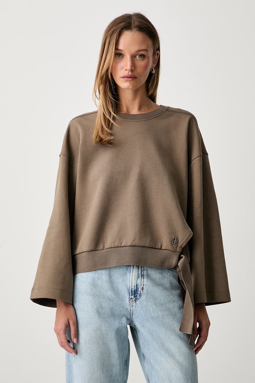 BOSS bluza damska z bawełną Essega1