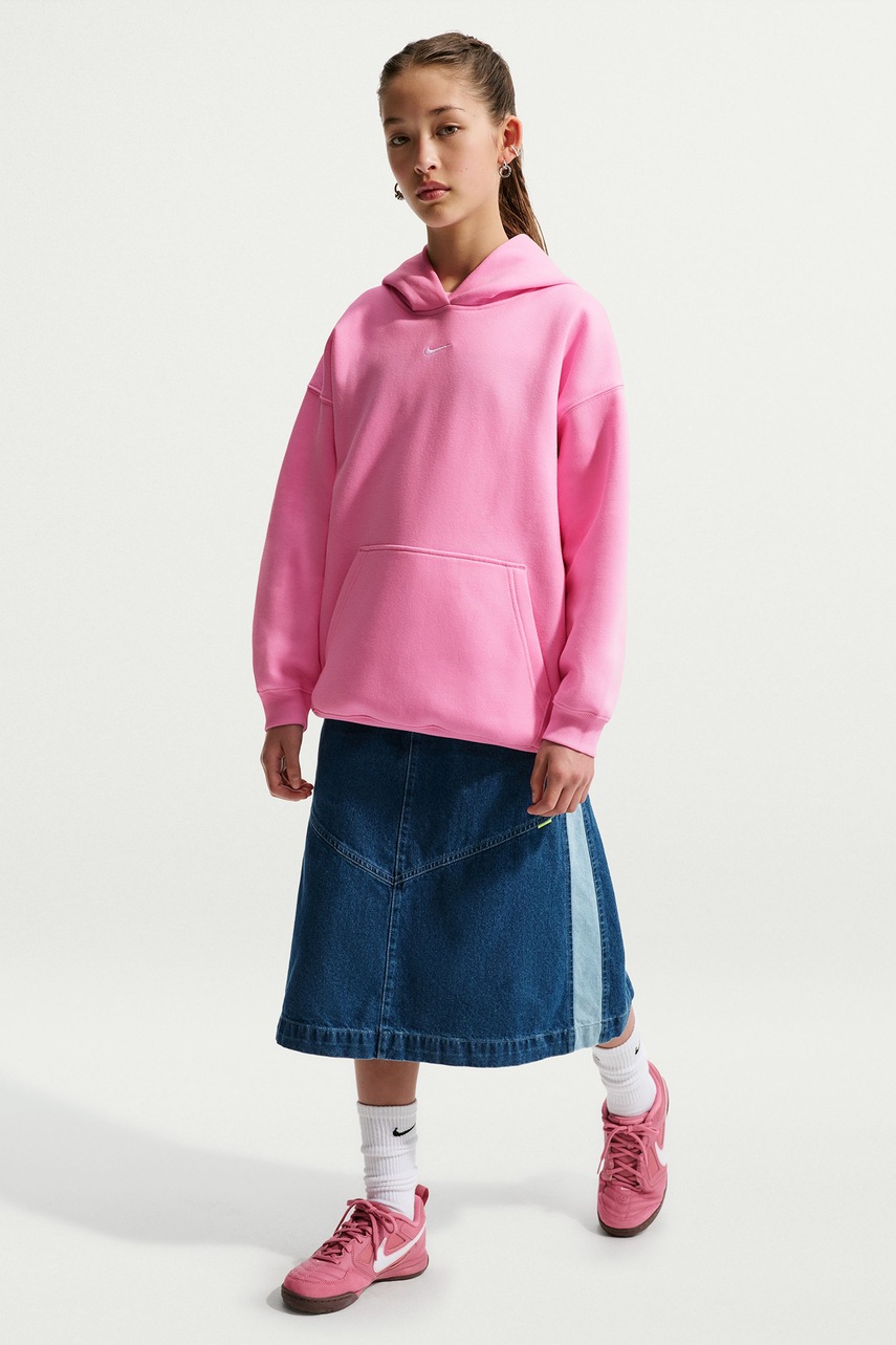 Nike oversize dukserica za djecu s pamukom Studio Sportswear