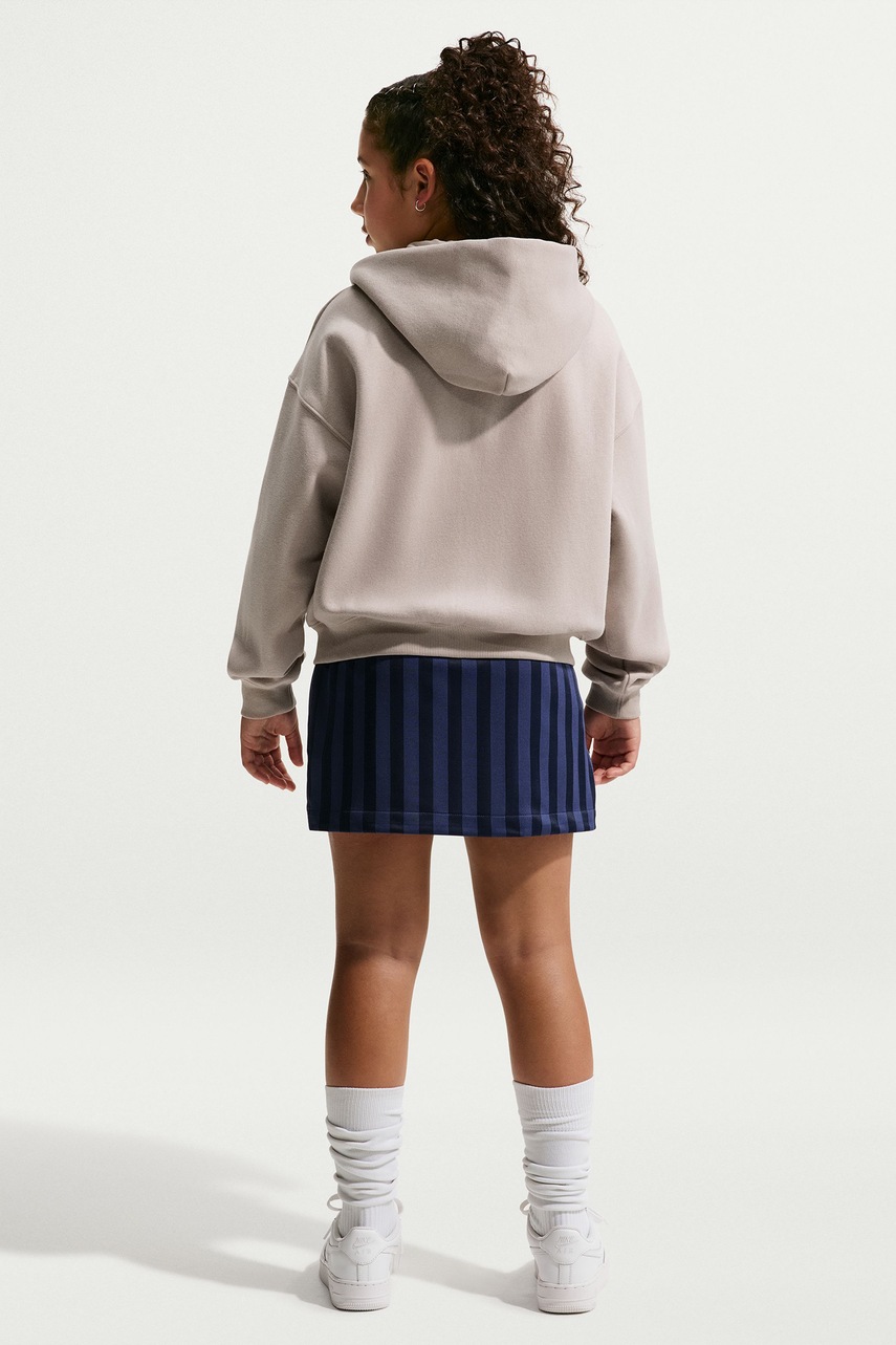 Nike  суичър с цип и качулка за деца с памук  Sportswear Studio Fleece