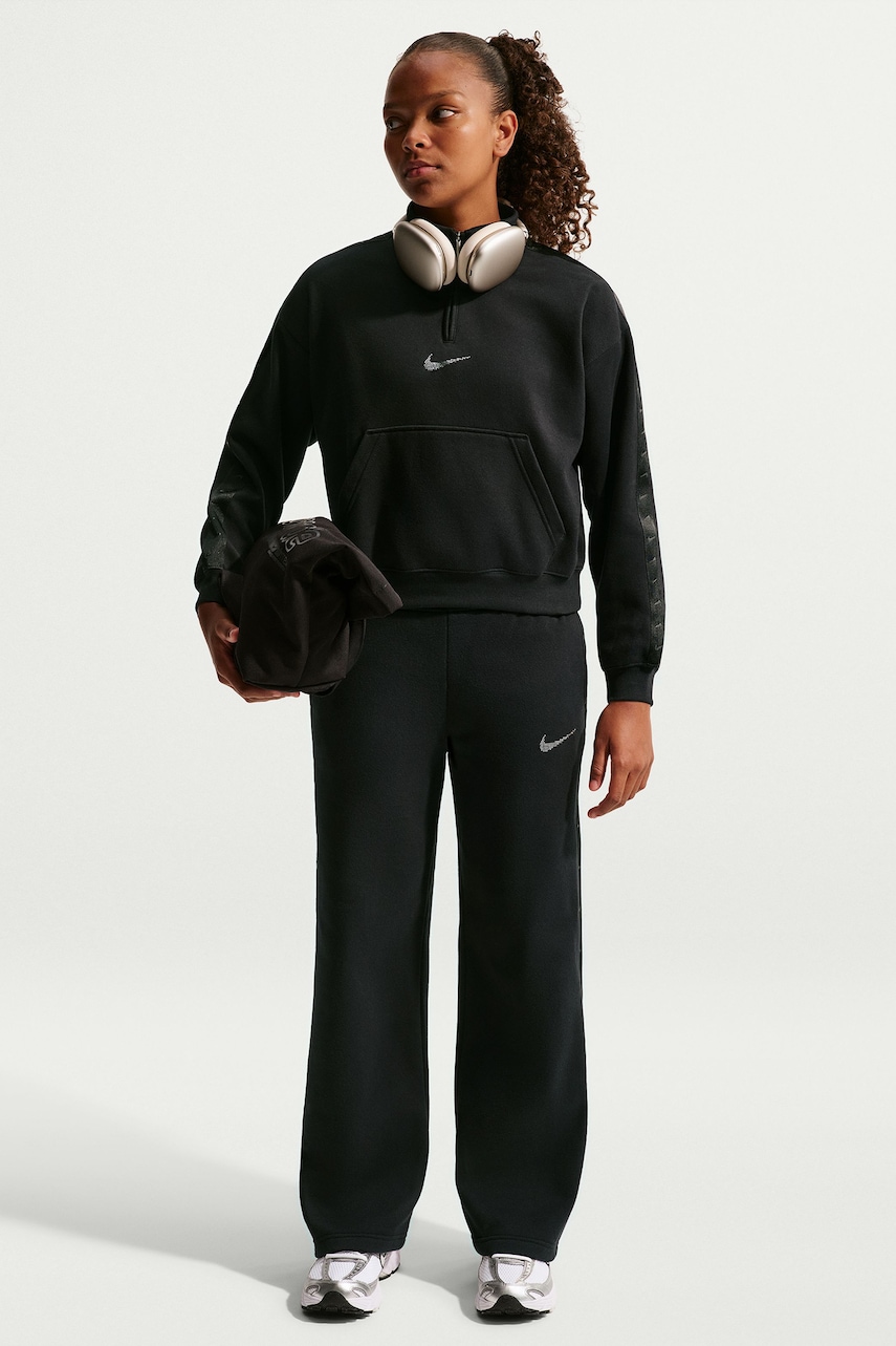 Nike dukserica za djecu s pamukom Sportswear Studio Fleece