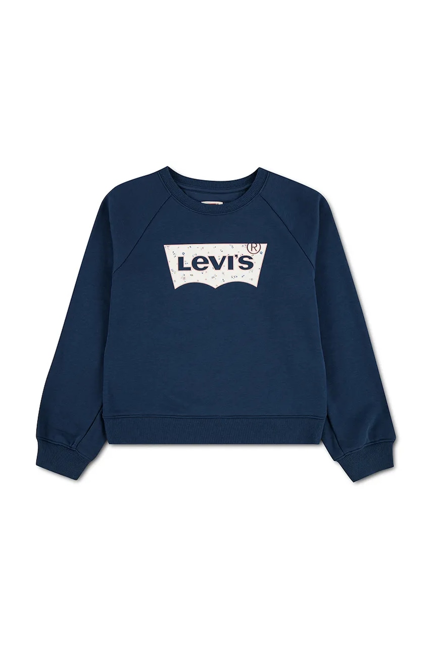 Levi's dukserica za djecu s pamukom FLORAL BATWING CREW
