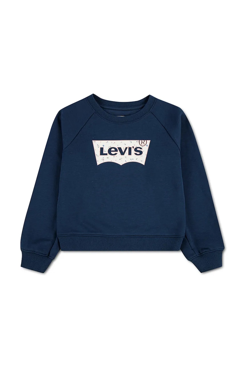 Levi's dukserica za djecu s pamukom FLORAL BATWING CREW