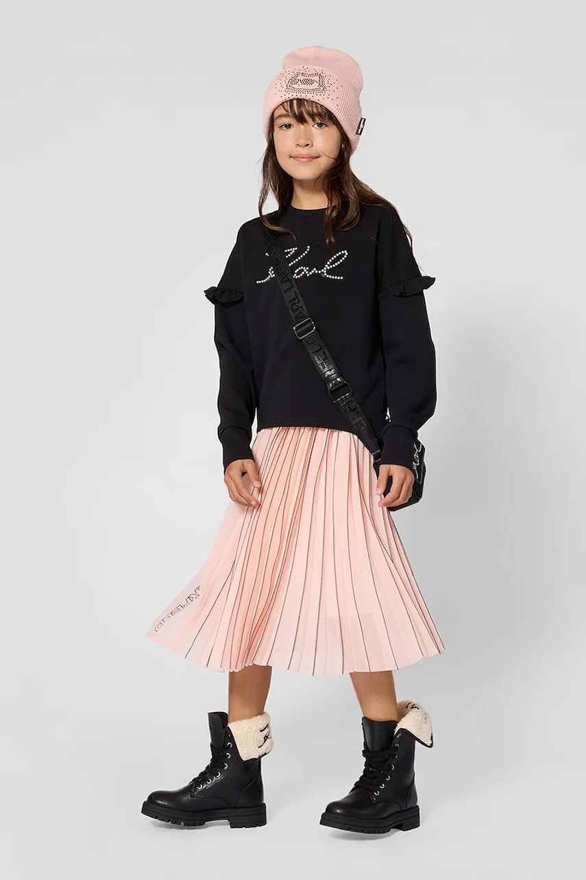 Karl Lagerfeld dukserica za djecu s pamukom