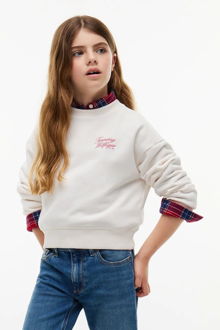 Tommy Hilfiger  mikina detská s bavlnou