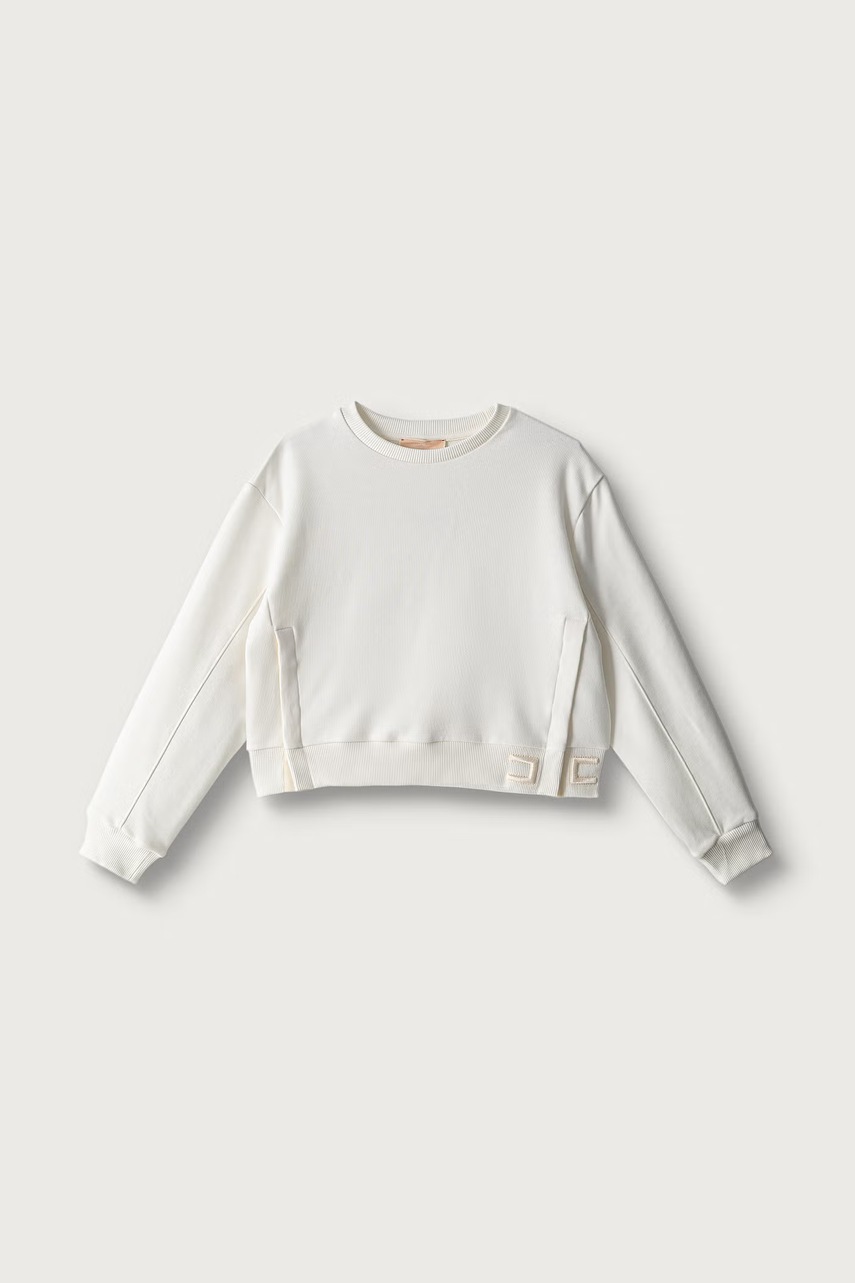 Elisabetta Franchi  hanorac oversized pentru copii din bumbac